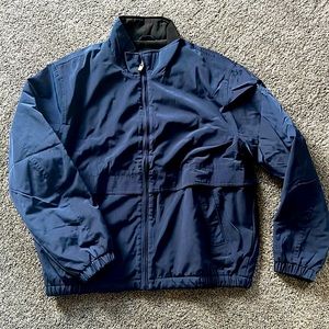 Dockers Outdoor Jacket Fleece Lines Zip up Navy Size L